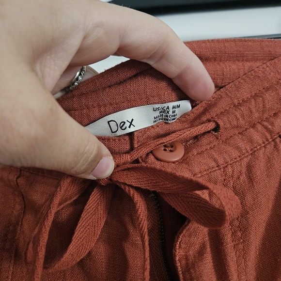 Dex Terracotta Wide Leg Pants - Picture 5 of 6